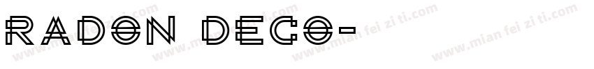 Radon Deco字体转换